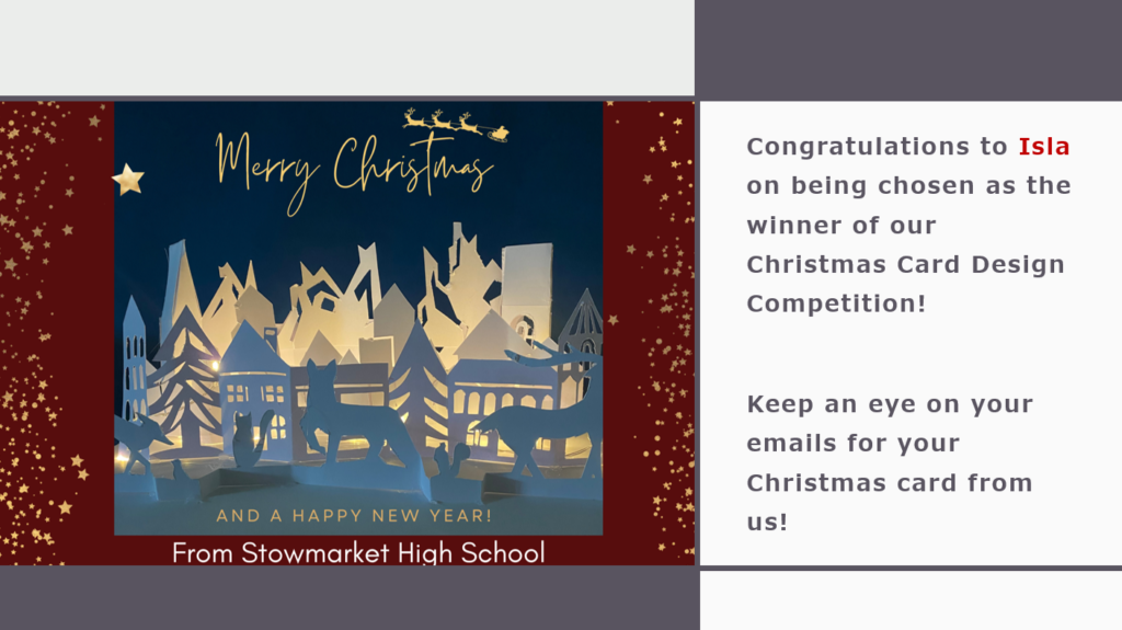Stowmarket High School Christmas Card Stowmarket High School